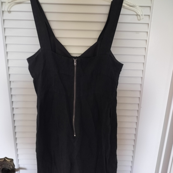 Ann Taylor Factory Petites Black Linen Sleeveless Romper Size 4P - Picture 5 of 10